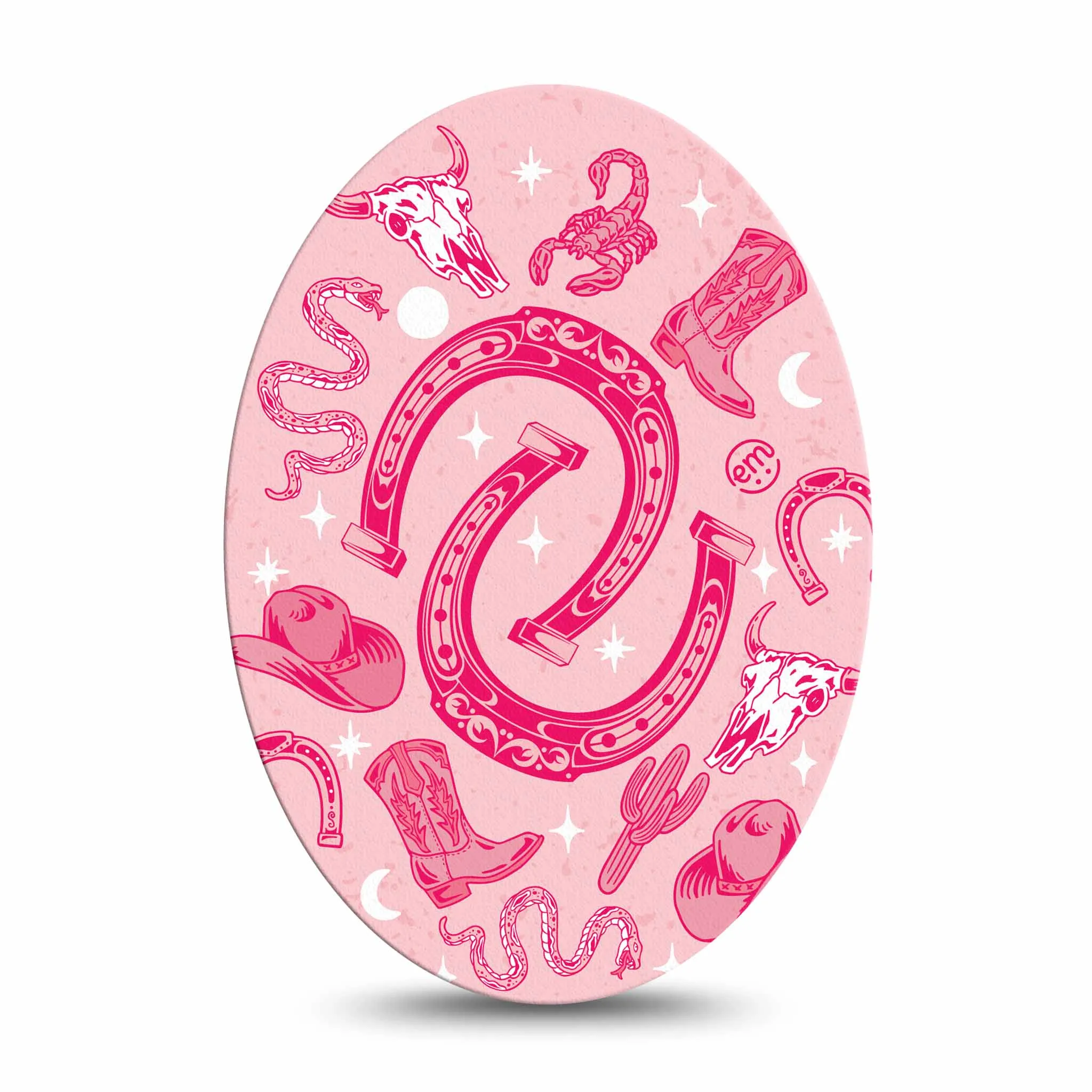 ExpressionMed Western Party Adhesive Patch Oval
