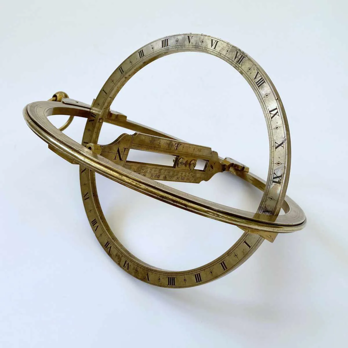 Large Eighteenth Century Universal Equinoctial Ring Dial by Dollond London