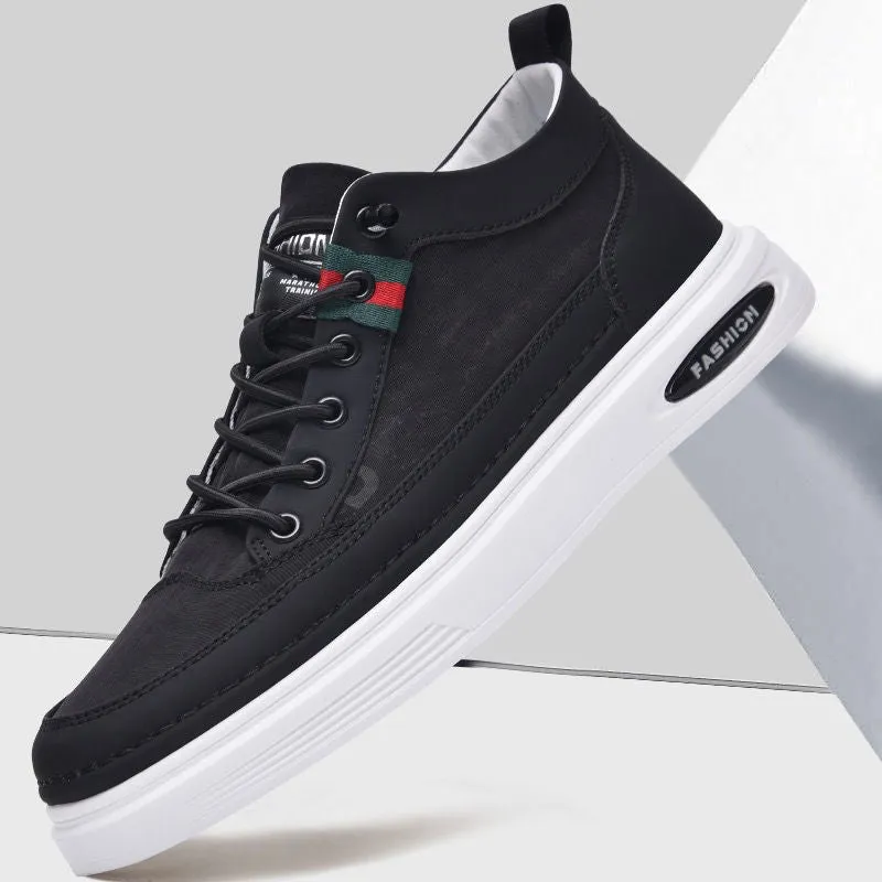 Men’s Solid Color Canvas Sneakers