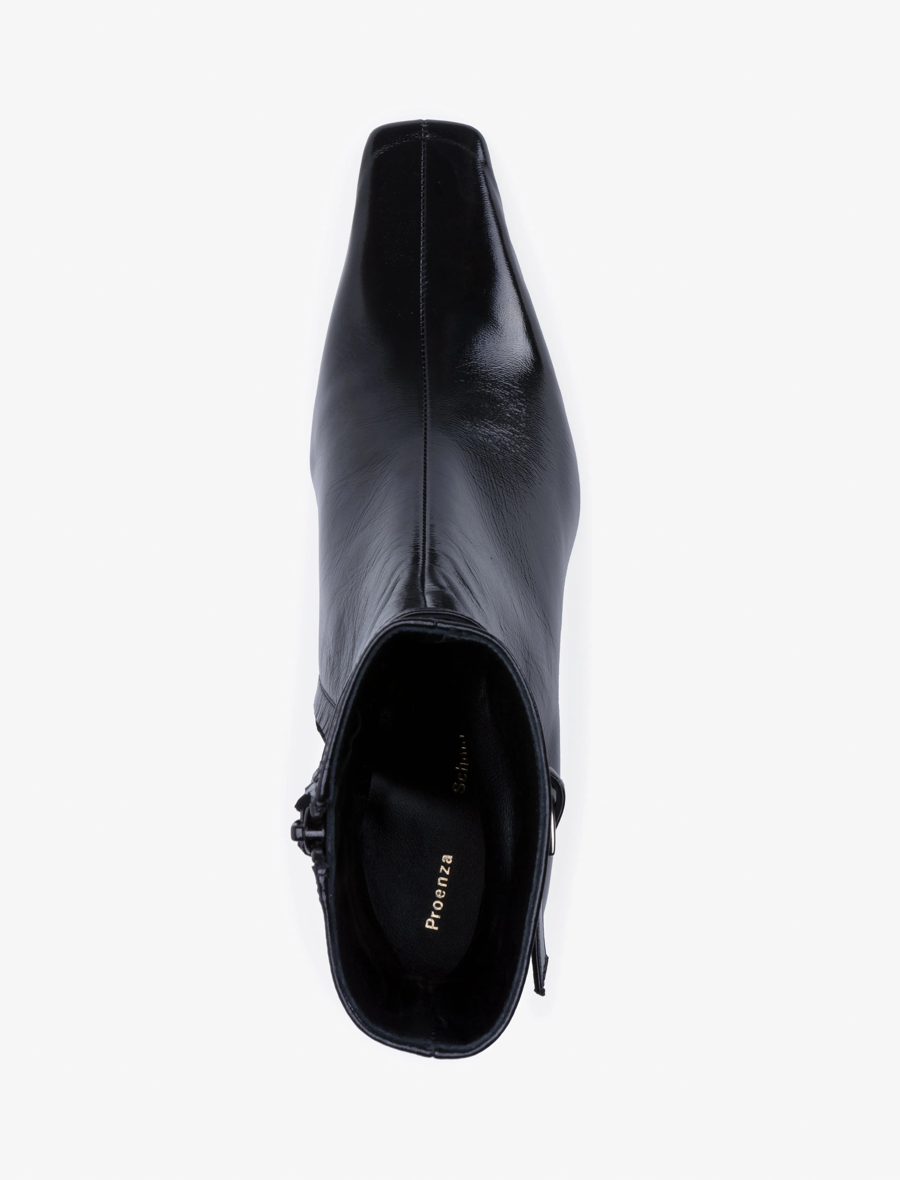 Proenza Schouler Trap Ankle Boots in Slick Nappa - Black